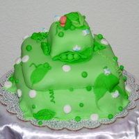 Pea In A Pod My 1st baby shower cake. Its a "pea in a pod" !. Thanks for watching and would really appreciate your feedback!