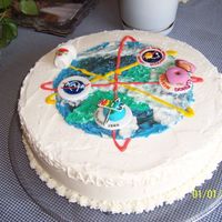 Satellite Themed Retirement Cake 