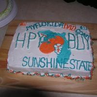 Florida License Plate Made this cake to look like a Florida license plate for my dad's 75th birthday party. He collects license plates (don't ask, I...