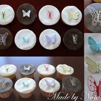 Butterfly Cupcakes Vanilla cupcakes with butterflies. The coverings look awful because I used budget fondant! Thanks for looking, suggestions welcome.