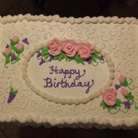 Traditional Birthday I took my inspiration for this fom 3tiers. Hers is much better than mine. Buttercream and I are starting to become friends.