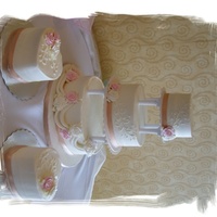 Champagne Rose My first attempt at draping fondant - was quite nervous about it, especially since it was on buttercream! It worked out well in the end...