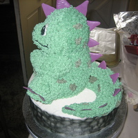 Dinosaur Cake From the Wilton website. I was thrilled when I found out how many things you an do with the 3D bear pan!