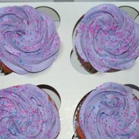 Viloet Cupcakes This was my first time making BC icing. I colored the icing violet ; I love the many shades of purple. It was a big hit with family and...