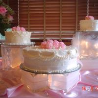 Wedding Cake This is my first wedding cake. It's a variation of the WASC cake with the White Chocolate Raspberry Creamer with Buttercream Dream...