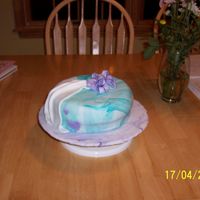 Marbled Fondant this was my first try at fondant and as you can see its not perfect, although it might have been better if i had trimmed the sides of the...