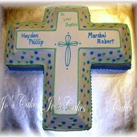 Twin Boy Baptism All buttercream