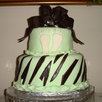 Silk Safarri Baby Shower Cake MMF covered with MMF decorations