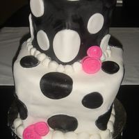 Because I Told You So this one was inspired by the movie. it's fondant covered with fondant polka dots and flowers. thanks for looking