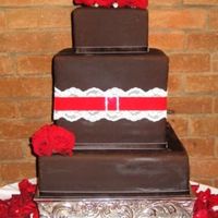 Spanish Romance covered in chocolate satin ice-