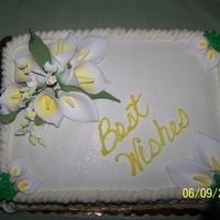 Calla Lillies Wedding Shower Cake I made this cake for my wedding shower - no one could believe this was my work.