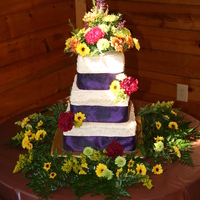 Square Wedding Cake 