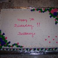 Brittney pink girl bday pink hearts candle holder