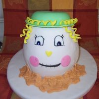 Scarecrow Cake Did this cake for my final cake in the Wilton Fondant and Gumpaste class