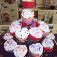 Valentine's Day Cupcakes I did the cupcakes for my kids play group.