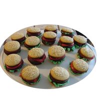 Hamburger Cakes I made these with mini cup cake tins