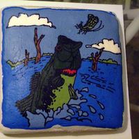 Fbct Bass Fish This is my first FBCT! I loved making it. I did it for my grandpa's birthday. I need to add some icing around the edges, but I was too...