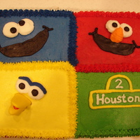 Sesame Street 9x13 made to match childs invitation. TFL