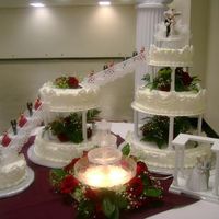 Chocolate Cake,vanilla Cake With Fresh Strawbwrries. 