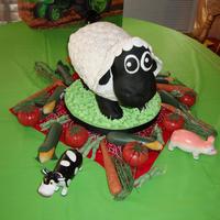 Sheep Rice Crispy sheep fondant covered