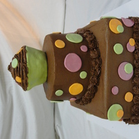 1St Birthday Cupcake & Polka Dots This was done for a 1st birthday party - at the last minute I received a copy of the invite that had a cupcake at the top and since I had...