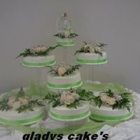 Chocolate And Vanilla Cakes With Fresh Strawberries And Bananas. THIS CAKE FEEDS 300 PEOPLE.