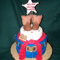 Wesley's Coming This cake was inspired by a cake that Standing for Jesus did. It is a fondant covered cake with gumpaste and fondant accents.