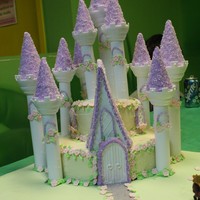 Princess Castle Cake My 6 year old niece Nisha "ordered" a princess castle cake for her birthday. She was very specific about it. She wanted tiers, it...