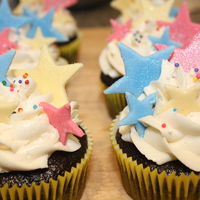 Nisha's Cupcakes I made this for my niece's birthday to share with her classmates in school. The pictures were taken very late at night so I apologize...