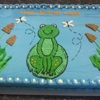 Frog Cake Thank you Michele25. I was stumped for a frog cake until I saw yours.