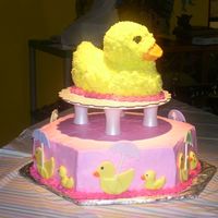 Ducky Baby Shower Cake This is my first baby shower cake.