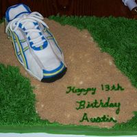Cross Country Cake Thanks to the inspiration from 1nanette's cake http://www.cakecentral.com/cake-photo_1188893.html , I did this cake for a 13 year old...