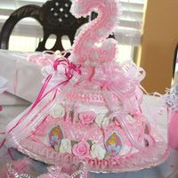 Pink And White Princess Number Cake I made this cake for my daughter's 2nd birthday. It was a princess theme.