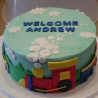 Train Baby Shower Iced in BC, decorations in fondant