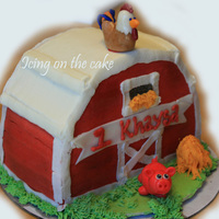 Barn Smash Cake This is all butter-cream except the animals which are fondant. For a first birthday smash cake. This was fun to make but the shape was a...