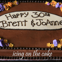 Pansy Cake chocolate cake. handmade fondant pansies and roses.