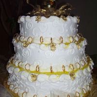 Round Wedding Cake I actually made this cake to try to get on the show "Deal or No Deal' as the "Cake Lady". I stood in line in Dallas for...