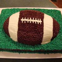 Football I made this for a grooms cake.