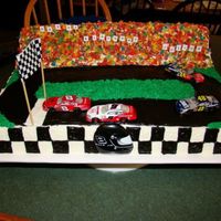 Race Track Cake I made this for a boy that loves nascar. I got the idea from a fellow CCC member, thank you!