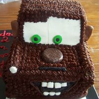 Tow Mater Stacked from a 9X13 cut into thirds. 2/3 stacked for the body and last 1/3 cut in half and stacked for the cab. The rounded portions of the...