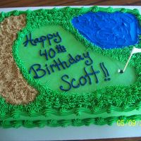 Golf Course An easy cake to do for a golf lover.