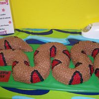 Snake I made this snake by shaping 4 bundt cakes - it was huge!