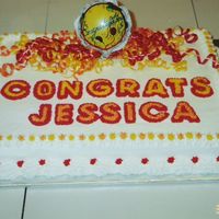 Colorful Graduation Did this a few years ago when my niece Graduated from Beauty School. It was very last minute. I got this idea from the Cake Lady in...