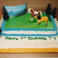 Spirit Horse Birthday Cake Was still new to decorating.