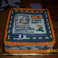 Going Off To College! Her son is going off to college, so I did the campus map which included emergency numbers! :) She also wanted something with equations on...