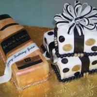 Birthday Cake KAHLUA CAKE WITH ALMOND FONDANT