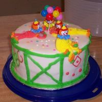 Just Clowing Around This was a cake I made for a class. I loved the clowns so much I've made cakes with clowns and given them away just to make them. hehe...