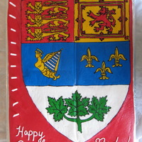Canadian Red Ensign Cake My DH is a flag collector so I had to make him one of his favourite flags for his birthday. This is the shield from the Canadian Red Ensign...