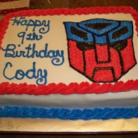 Transformer I had fun making this cake.