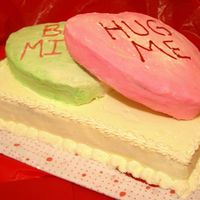 Twin Sweethearts Cake Covered completely in buttercreme, this yellw pound cake was created for my "Mothers of Twins" club Valentine's Party. The...